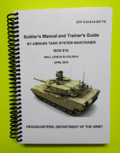 STP 9-91A14-SM-TG Abrams Tank System Maintainer MOS 91A - Mini